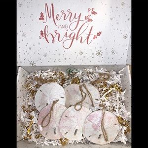 ⭐️ $13 Beachy Sand dollar Christmas Ornaments